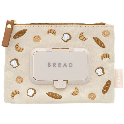 Seepo Push Embroidery Pouch with Sheet Case - Bread