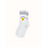 Smiley High Socks In White