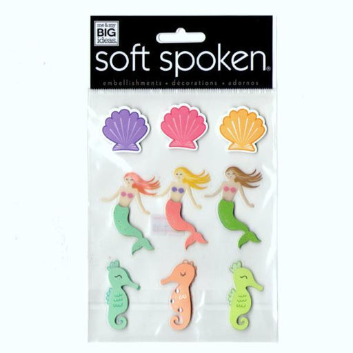 Soft Spoken Embellishments - Mermaids And Seashells