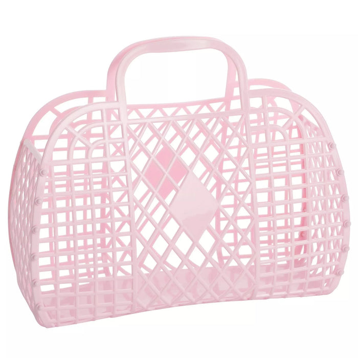 Sun Jellies Retro Basket (Large)-Pink