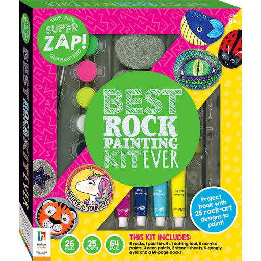 Super Zap! Best Rock Painting Art Kit Ever