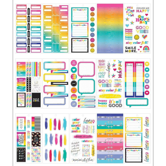 The Happy Planner Value Pack Stickers - Color Me Happy